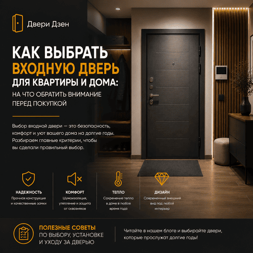 Как выбрать входную дверь для квартиры и дома: на что смотреть перед покупкой