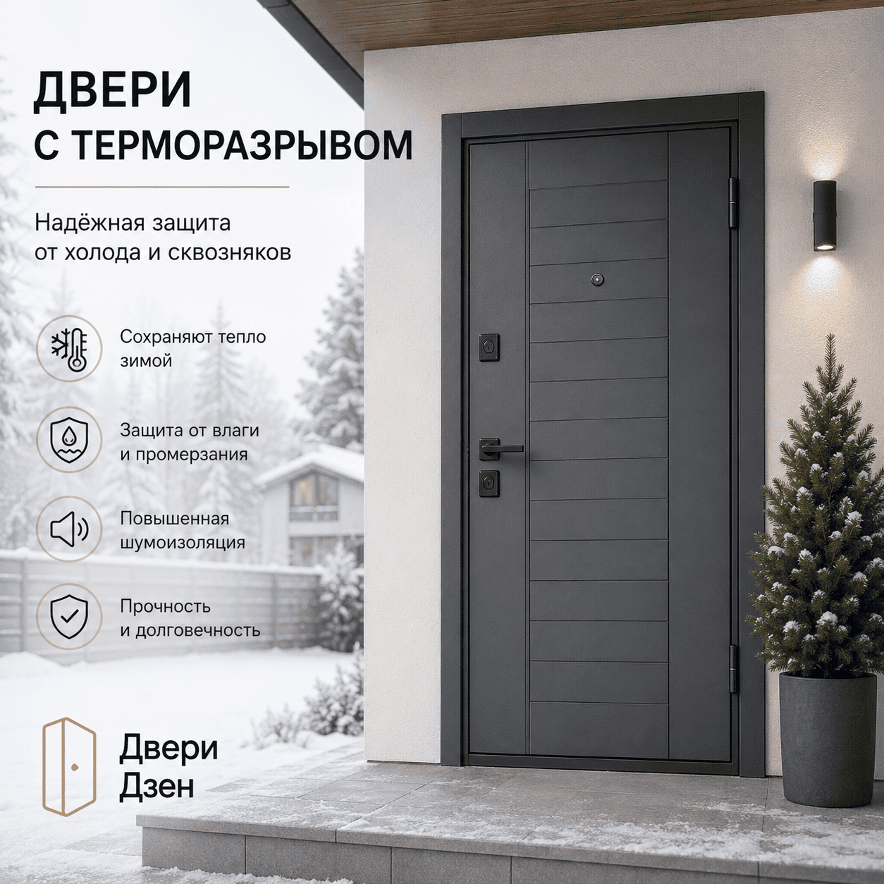 Дом в Ленинском районе — установленные двери, Тула