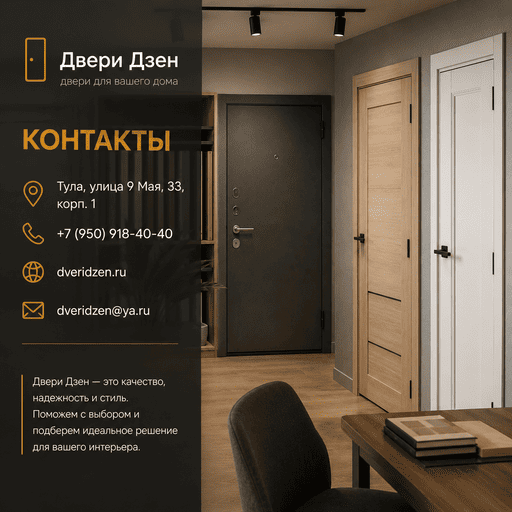 Контакты магазина дверей в Туле