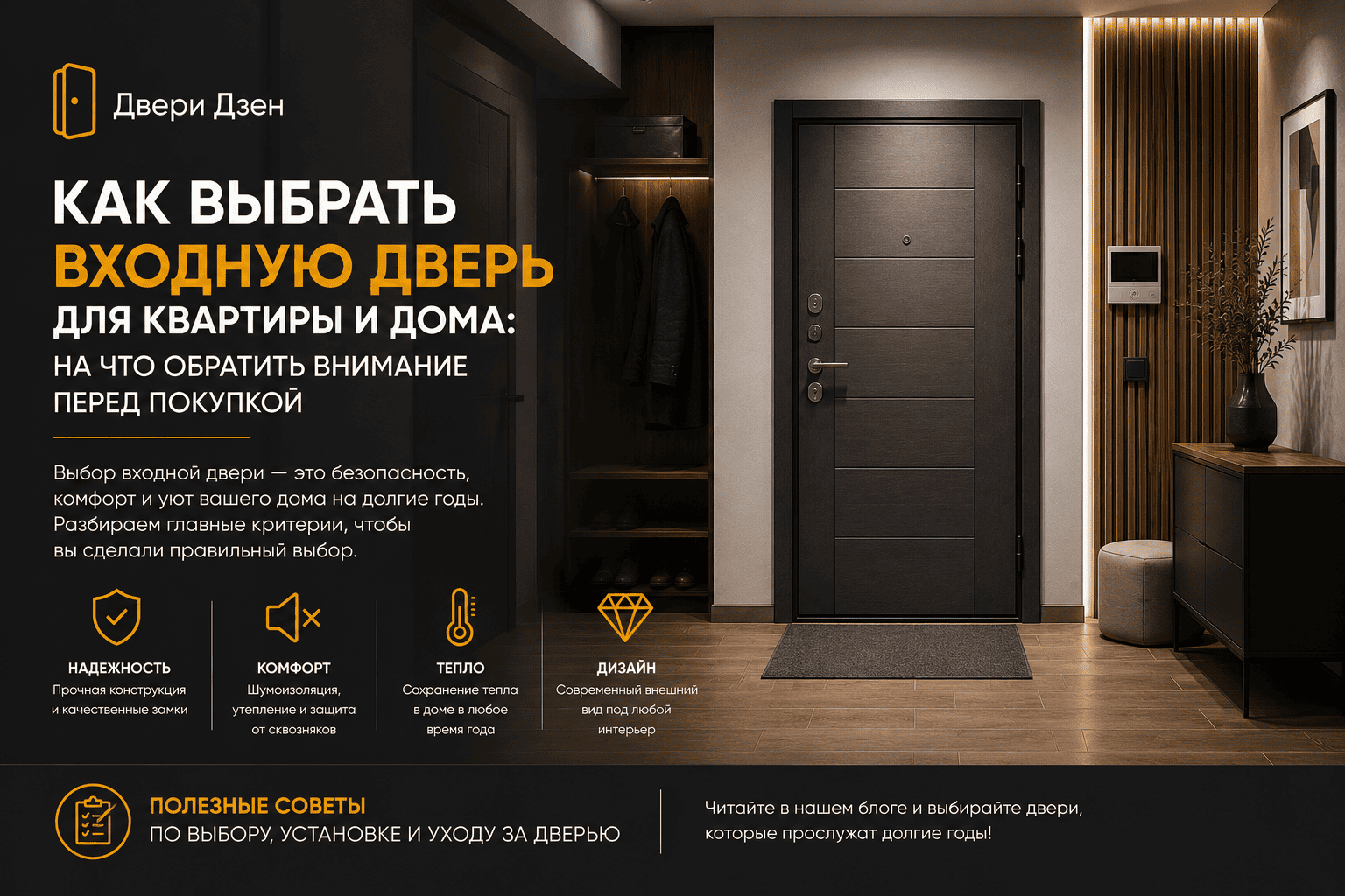 Как выбрать входную дверь