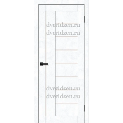 Межкомнатная дверь эко шпон 29 цвет снежное искусство