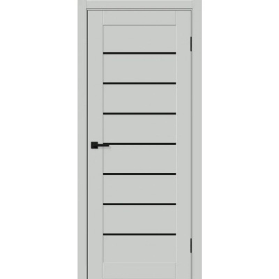 Межкомнатная дверь Браво-22 Black Shine цвет серый шелк