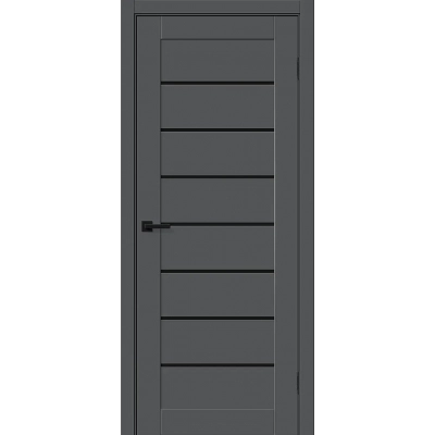 Межкомнатная дверь Браво-22 Black Shine цвет штормовой шелк