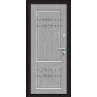 Входная дверь браво оптим х 2 антик 6 см серый клен