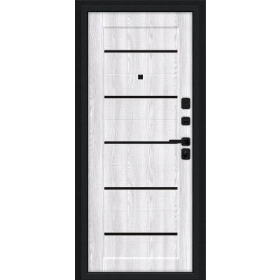 Входная дверь браво букле черное riviera ice