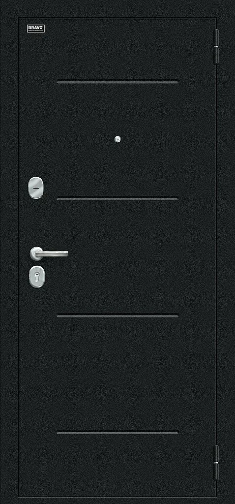 Входная дверь браво лайн букле черное