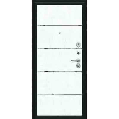 Входная дверь браво р-лайн сноу арт букле черное