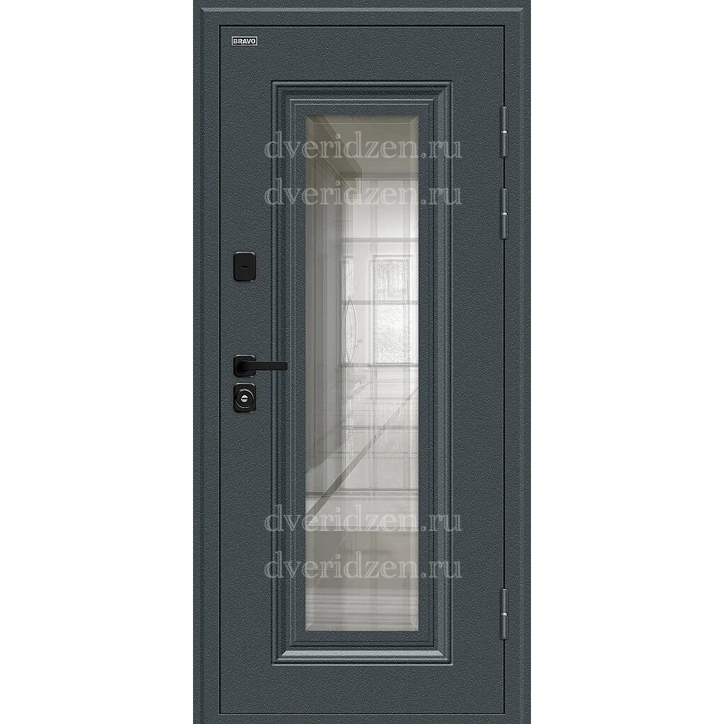 Входная дверь с терморазрывом термо шелл сд старк антрацит