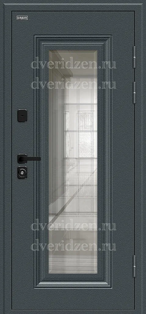 Входная дверь с терморазрывом термо шелл сд старк антрацит