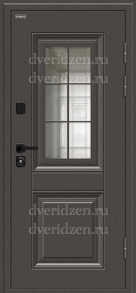 Входная дверь с терморазрывом термо шелл сд старк шоколад