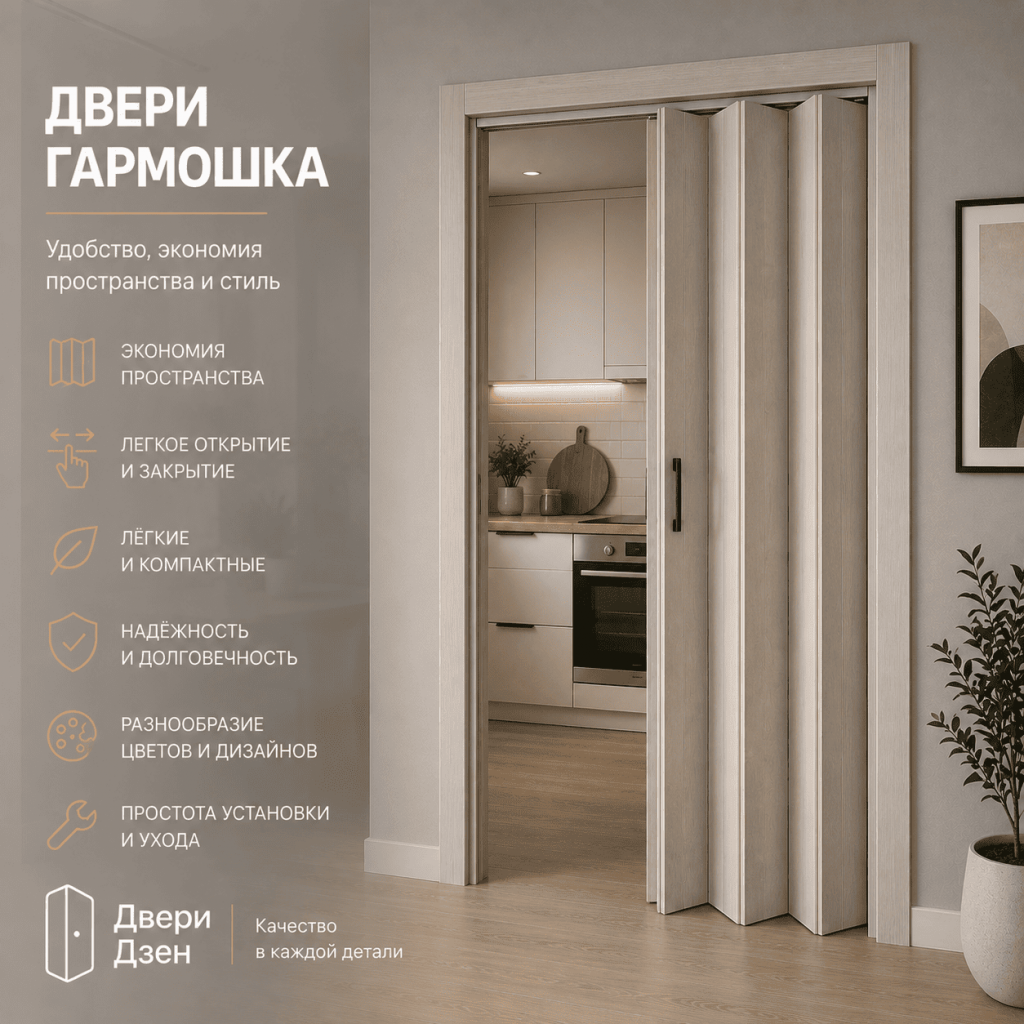 Двери гармошка